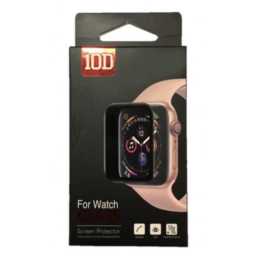 Apple Watch 3D Clear Tempered Glass 38m Black [Series 1/2/3]